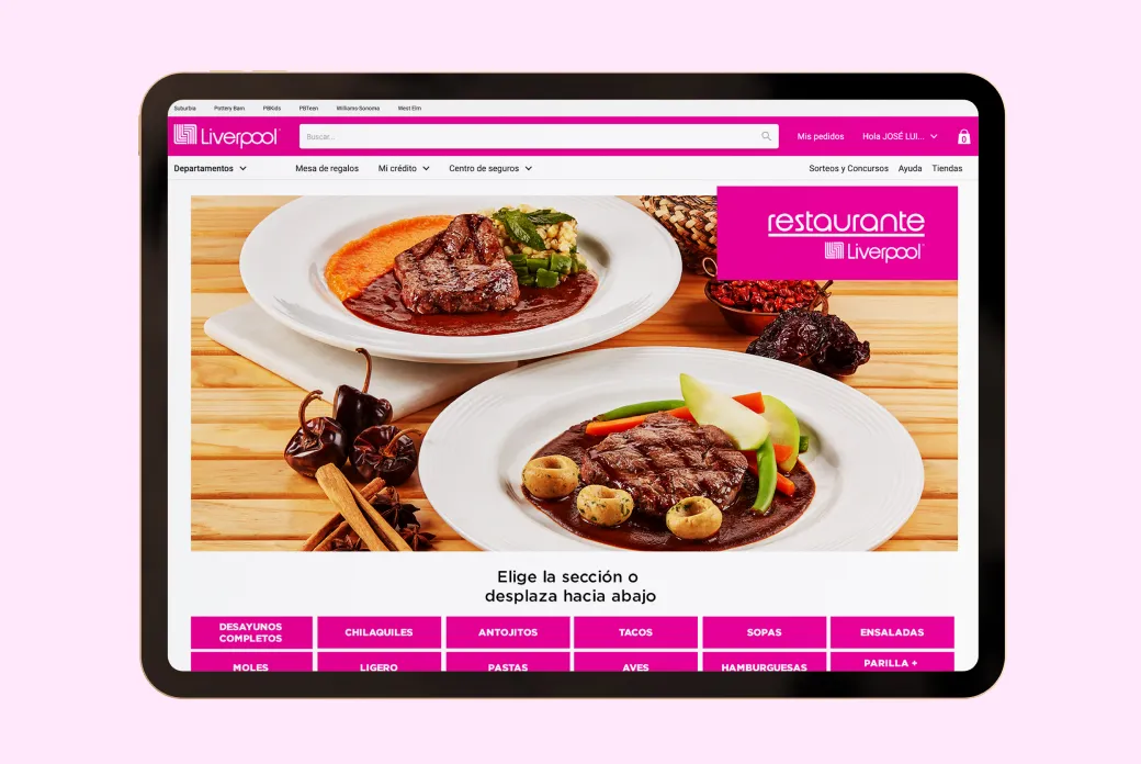 Liverpool Restaurants: Digital Menu